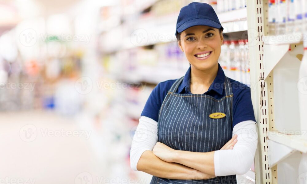 Canada Careers Hub Page 5 Careers And Study Scholarship In Canada   Female Supermarket Shop Assistant Photo 1000x600 