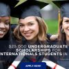 $25,000 Undergraduate Scholarships for Internationals Students in USA - APPLY NOW