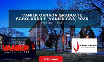 $50,000 Per Year Vanier Canada Graduate Scholarship (Vanier CGS) 2025