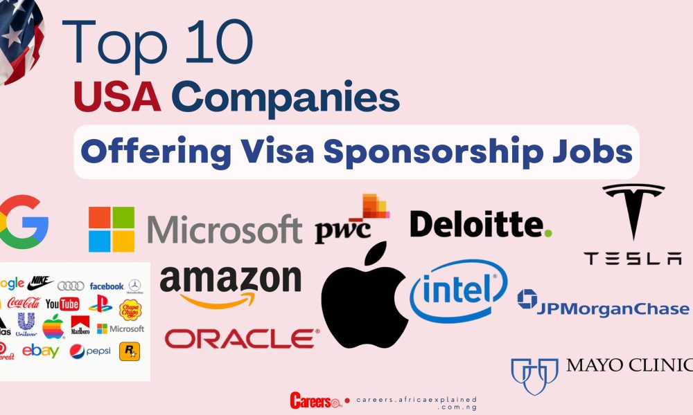 Top 10 USA Companies Offering Visa Sponsorship Jobs in the USA ...