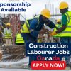 Construction Labourer Jobs With Sponsorship – Québec, QC